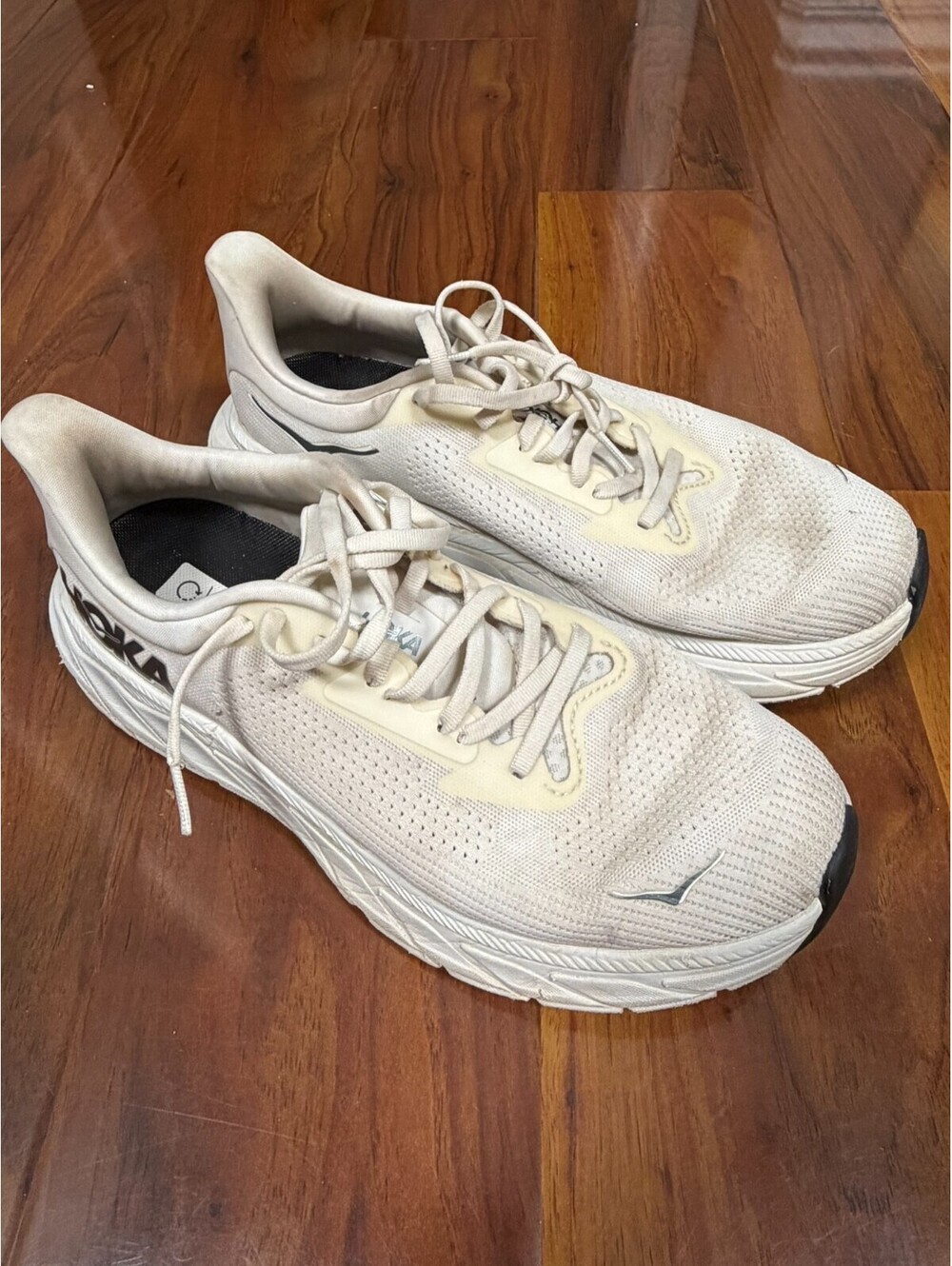 Hoka One Arahi 7 Men's Running Shoes Size 8.5 2E Wide Black/White